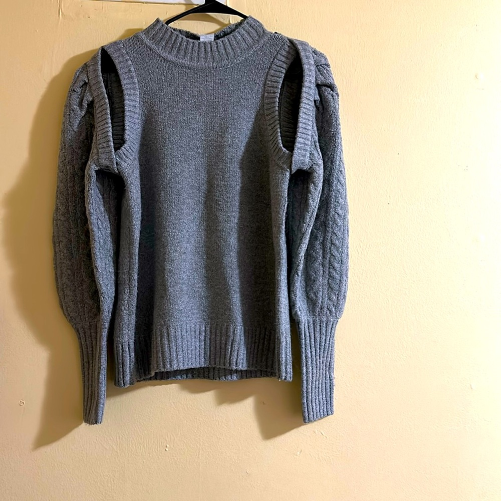Design History Absolutely Chic Cold Shoulder Sweater
